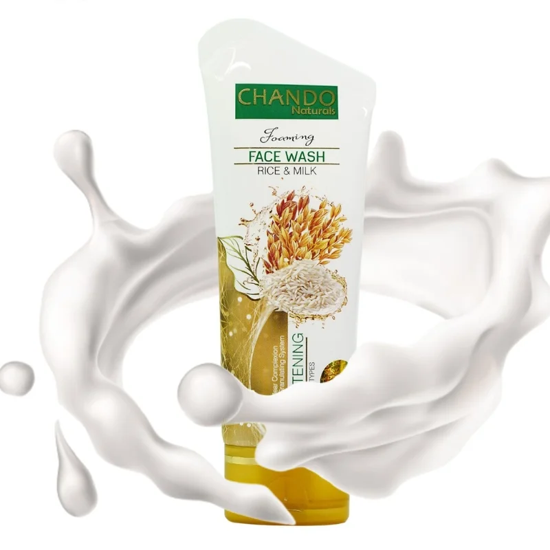 Face Wash | Chando Rice & Milk Brightening Face Wash 100ml Gentle Cleanser for Radiant Glowing Skin - Image 3