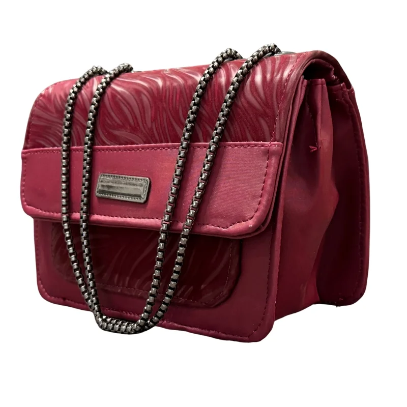 Luxury Women’s Shoulder Bag in Maroon Faux Leather for Casual, Work, and Formal Use - Image 3