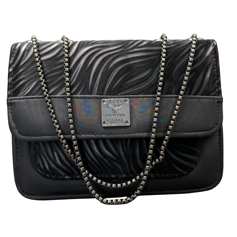 Luxury Women’s Shoulder Bag in Charcoal Black Faux Leather for Casual, Work, and Formal Use - Image 3