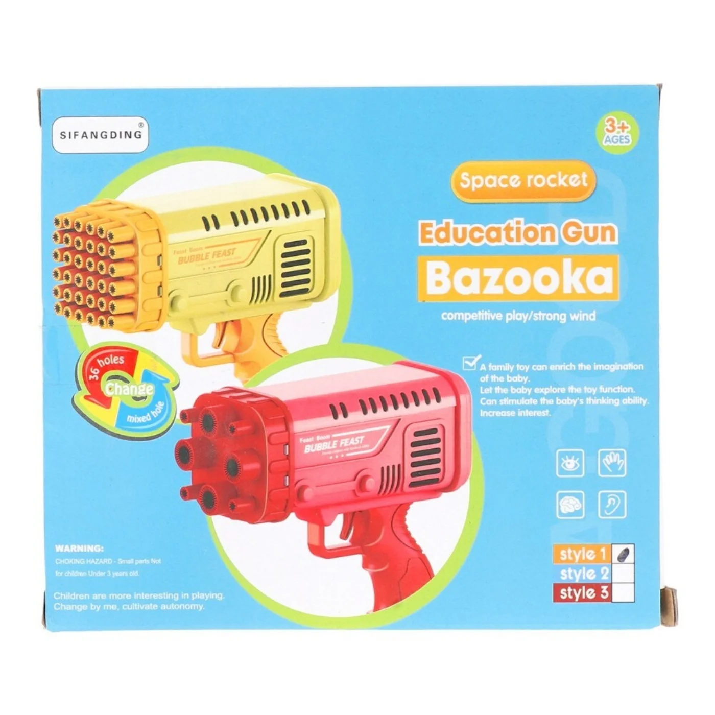 Bazooka Bubble Water Gun | Bubble Blaster Toy for Kids | Outdoor Fun - Image 3