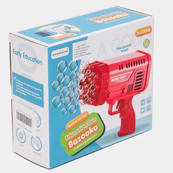 Bazooka Bubble Water Gun | Bubble Blaster Toy for Kids | Outdoor Fun - Image 3