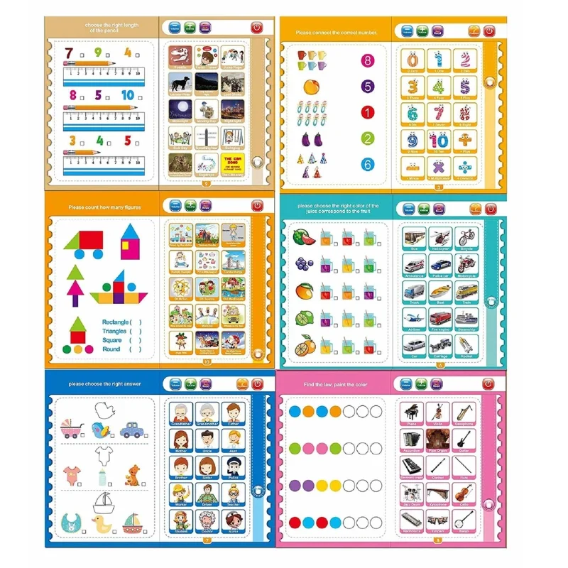 Intelligence Learning Book for Kids | Interactive Letters, Numbers & Sounds for Toddlers - Image 3