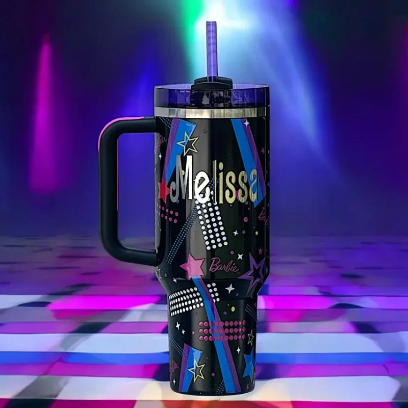 Black Stylish Stanley Barbie Tumbler H2.0 Tumbler 1.18L Limited Edition Double Wall Vacuum Insulated - Image 3