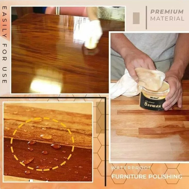 Wood Seasoning Beeswax Polish | Complete Furniture Care & Natural Shine - Image 4