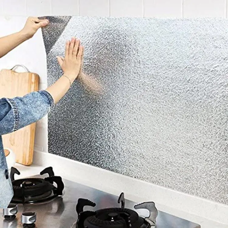 Silver Foil | Marble Sheet Sticker 40x200cm | Waterproof Self-Adhesive PVC Wallpaper for Furniture Walls - Image 3