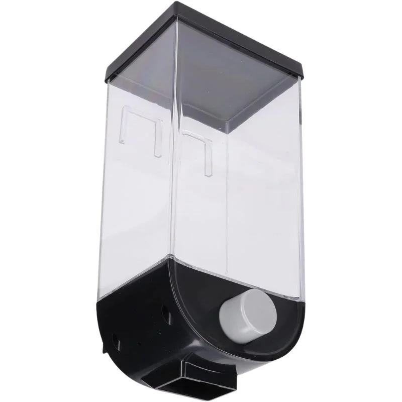 Wall Mounted Cereal Dispenser | 1.5L Transparent Grain Storage Container | One-Touch Cereal & Rice Dispenser | Space Saving Kitchen Organizer - Image 3
