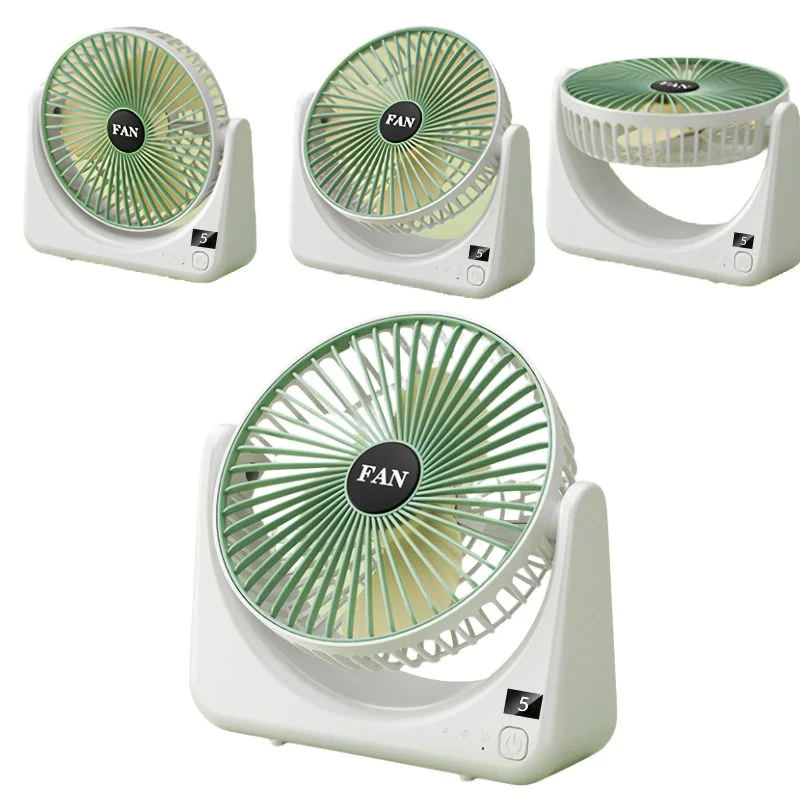 Circular Rechargeable Desktop Fan | Model QL-01 | 3 Speed Personal Cooling Fan | Quiet Air Circulator for Home, Office & Travel | Random Color - Image 6